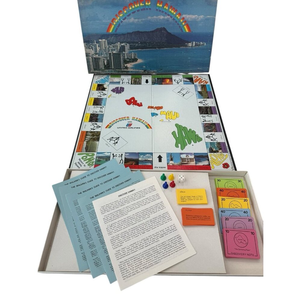 COMPLETE! Vintage 1981 Discover Hawaii Travel Board Game The Imagination Factory
